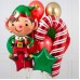 Μπουκέτο μπαλονιών Χριστουγέννων με Ξωτικό 