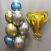 Μπαλόνια Chrome με Κύπελο για πρωταθλητές
