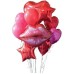 Μπουκέτο με Μπαλόνια Ένα Φιλί και με Γίγας Καρδιές